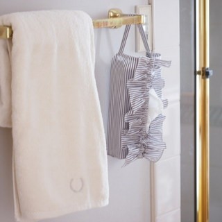 生活雑貨　ファブリック　ティッシュケース　ティッシュカバー　リネン　スカラップ　フレンチシック　シャビー