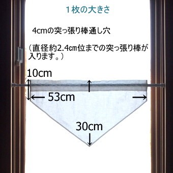 カフェカーテン　バランス　