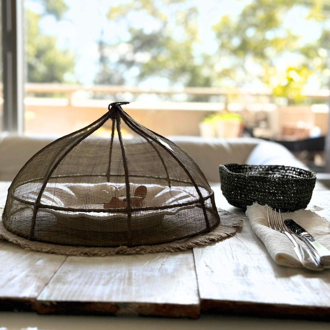 直径35cmオリーブ】 アバカ フードカバー フィオリラウン