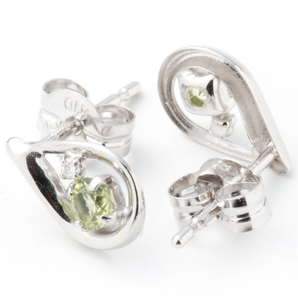 Canal4℃ 4℃ ヨンドシー ピアス ドロップ K10ホワイトゴールド
