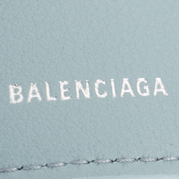 バレンシアガ 財布 三つ折り財布 ミニ財布 レディース ペーパー ミニウォレット ブラック BALENCIAGA 391446 DLQ0N 4005 スマートウォレット 薄型 薄い