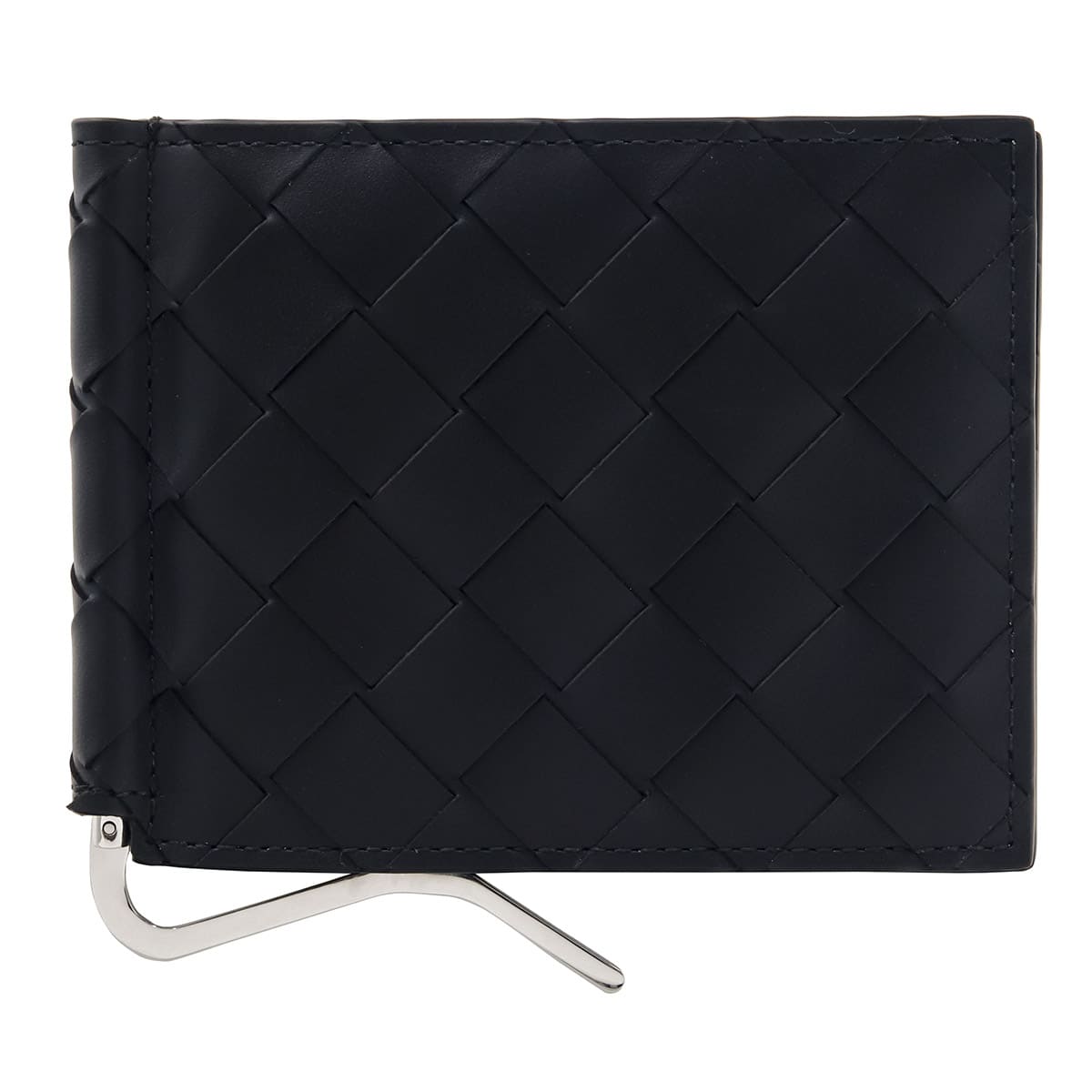 BOTTEGA VENETA 二つ折り財布 マネークリップ ブラック BOTTEGA VENETA ボッテガヴェネタ マネークリップ付き 二つ折り