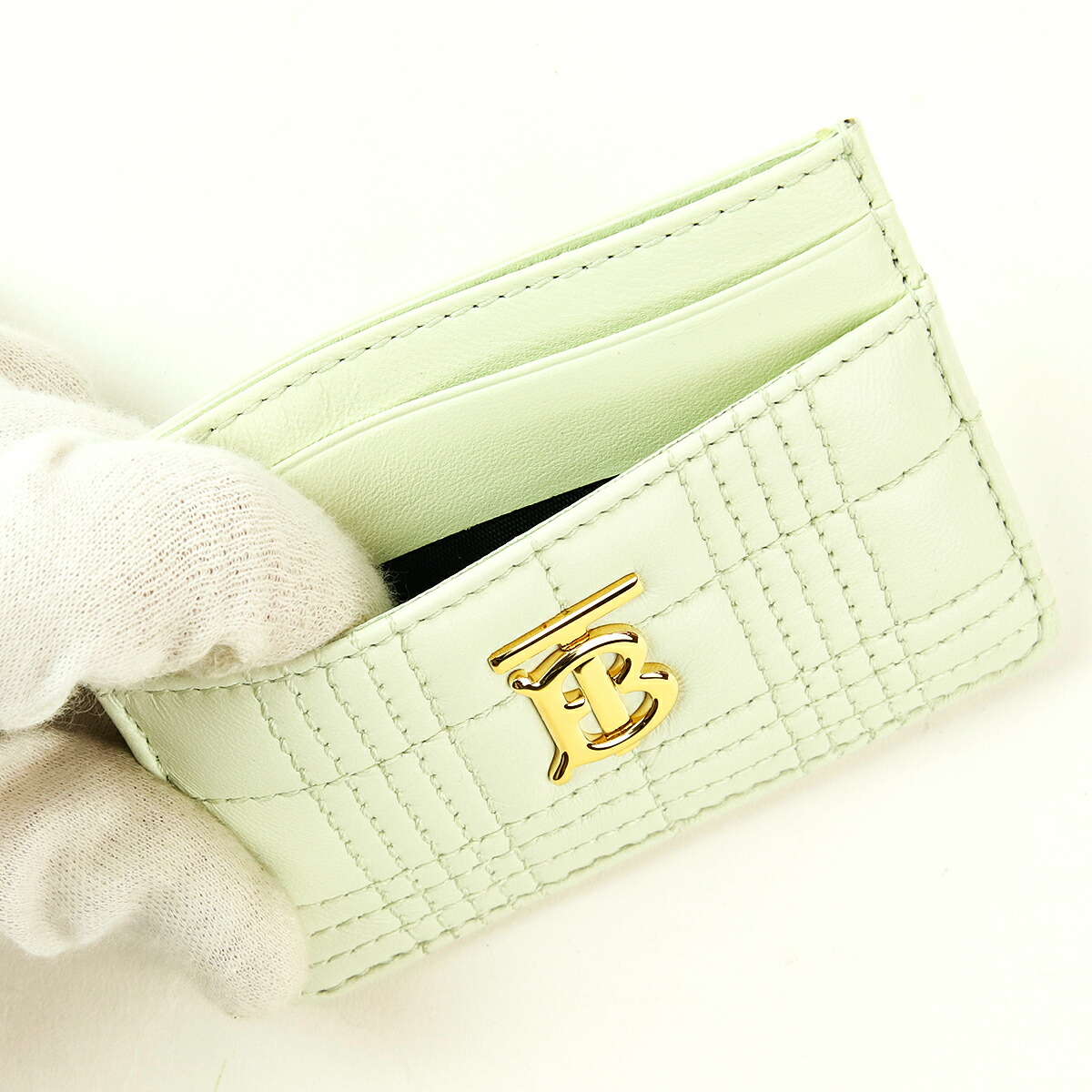 ★関税込★BURBERRY★キルティングレザーローラーカード財布★ ☆関税込☆BURBERRY☆キルティングレザーローラーカード財布