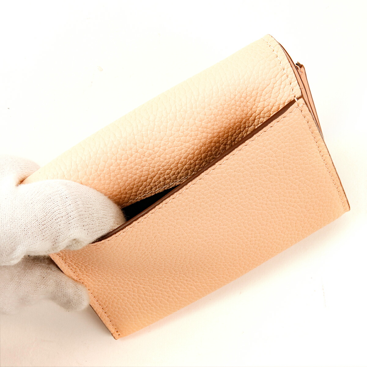 美品　BURBERRY バーバリー　三つ折り財布 コンパクト　バーガンディ バーバリー 財布 レディース 正規品 burberry 3つ折り財布 TB