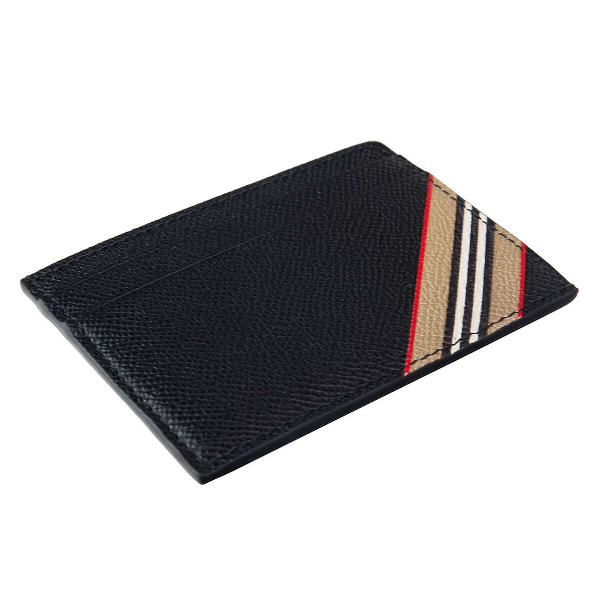 【美品】BURBERRY レザー キーリング付き カードケース　パスケース バーバリー 財布 キャッシュレス カードケース burberry