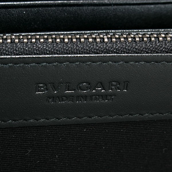 オクト ブルガリ 財布 メンズ 長財布 正規品 本革 ラウンドファスナー