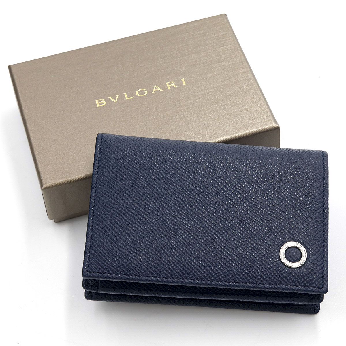 BVLGARI ブルガリ 名刺入れ メンズ 正規品 カードケース 革 マン