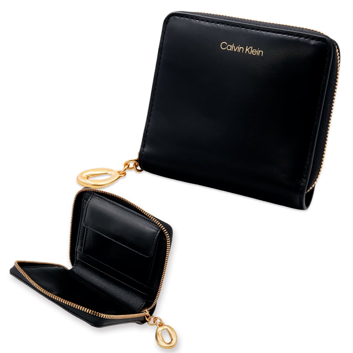 カルバンクライン Calvin Klein CK ラウンドファスナー ミニ財布 二