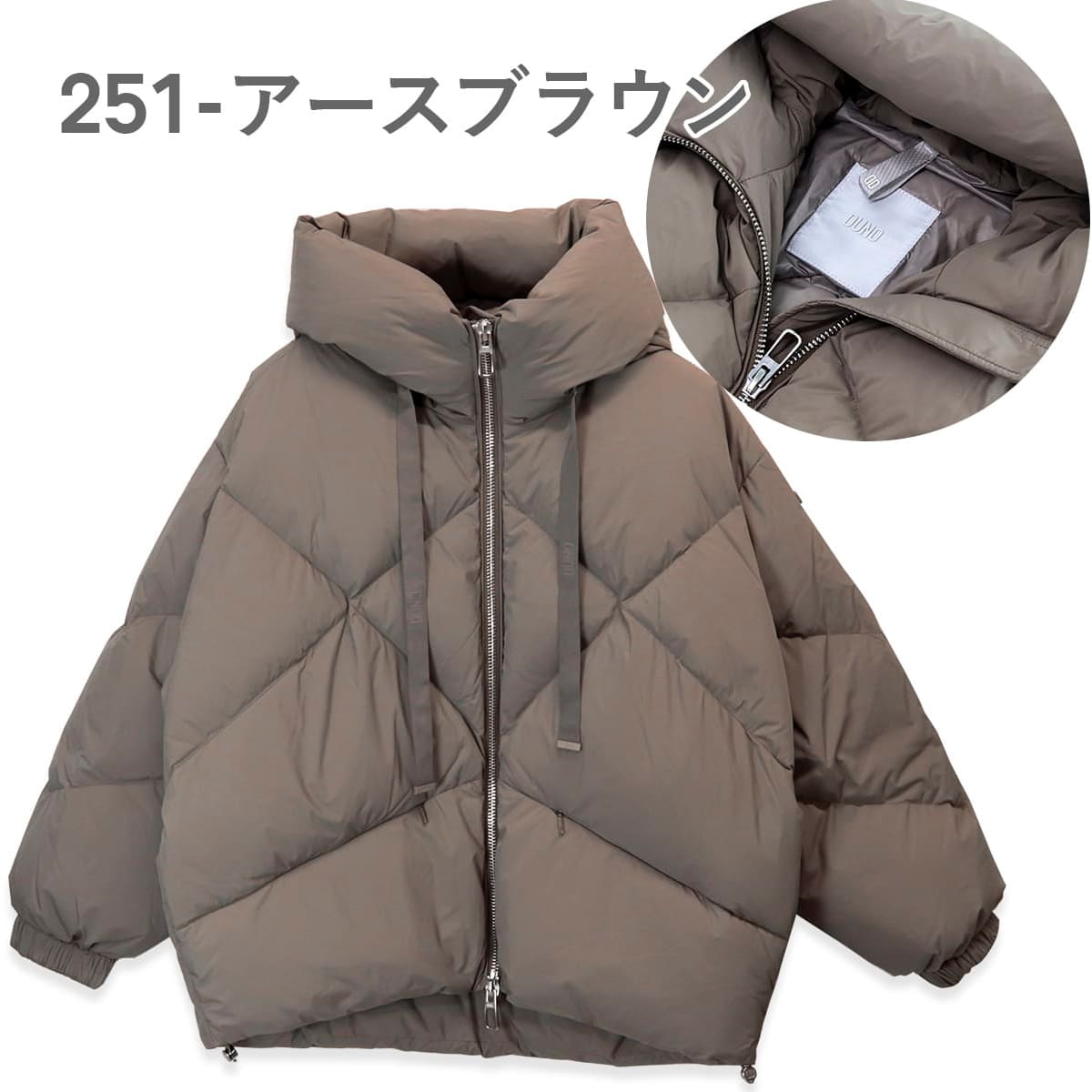 美品【DUNO】ダウン ペギー マットブラック 38 楽天市場】デュノ DUNO ダウン ジャケット ペギー コート 2025秋冬