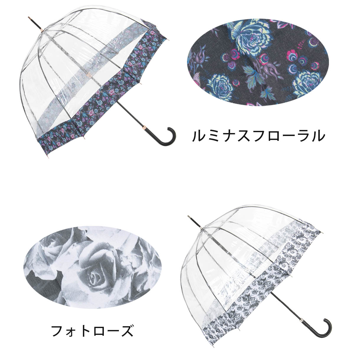 FULTON フルトン 傘 雨傘 バードケージ birdcage ビニール傘 長
