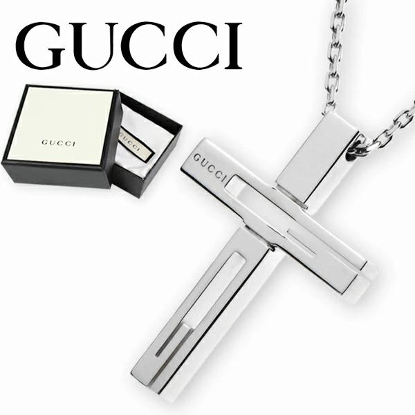 Gucci クロス型ネックレス ポーチ付き　グッチ 楽天市場】グッチ ネックレス GUCCI ペンダント シルバー