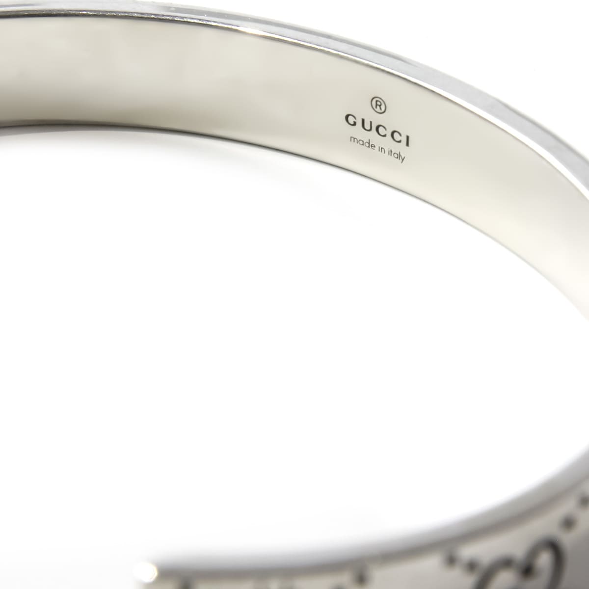 グッチ ブレスレット メンズ 正規品 GUCCI ブレスレット バングル GG＆ビー 蜂 シルバー SILVER 728296 J8400 0728