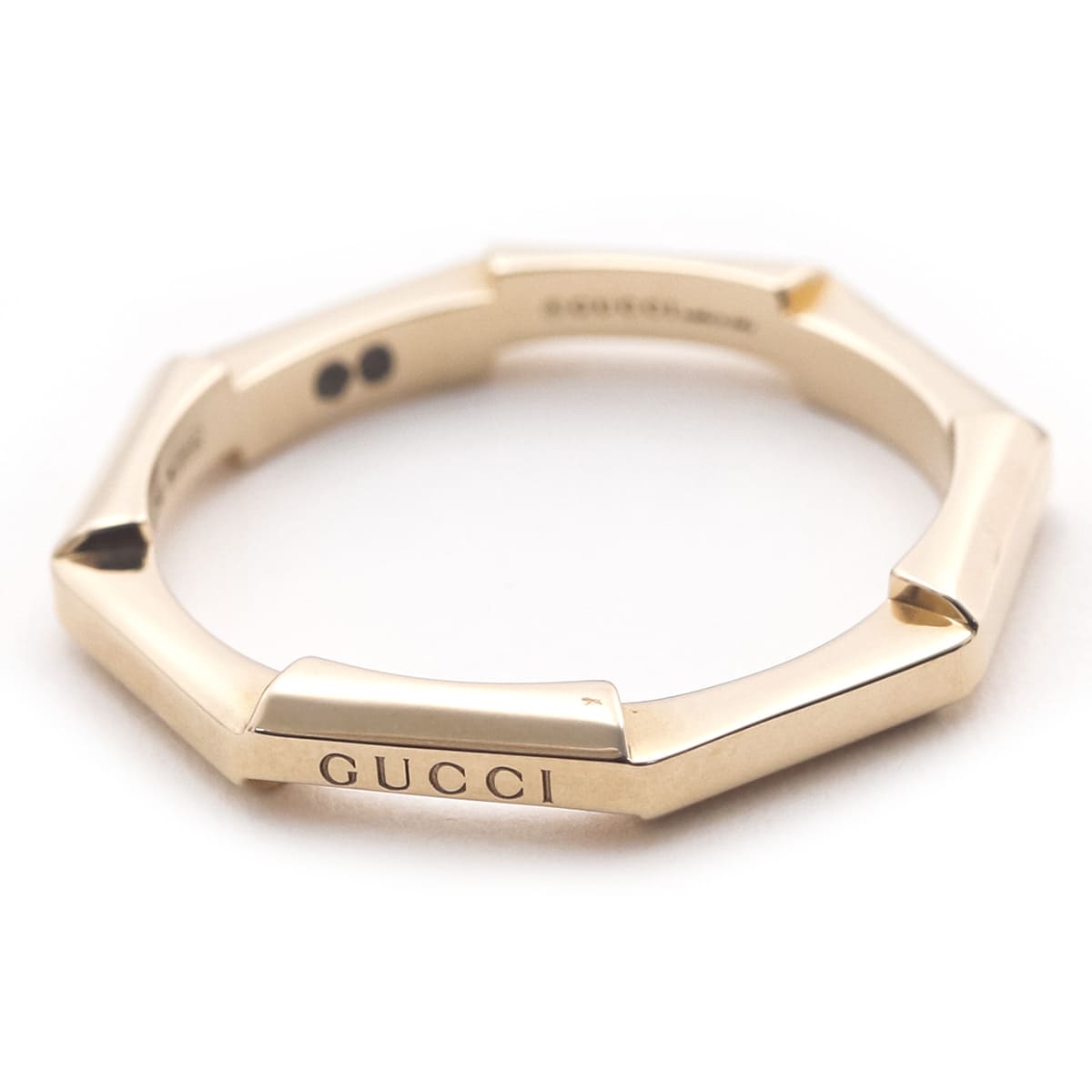 グッチ リング メンズ GUCCI 指輪 K18 レディース エングレー