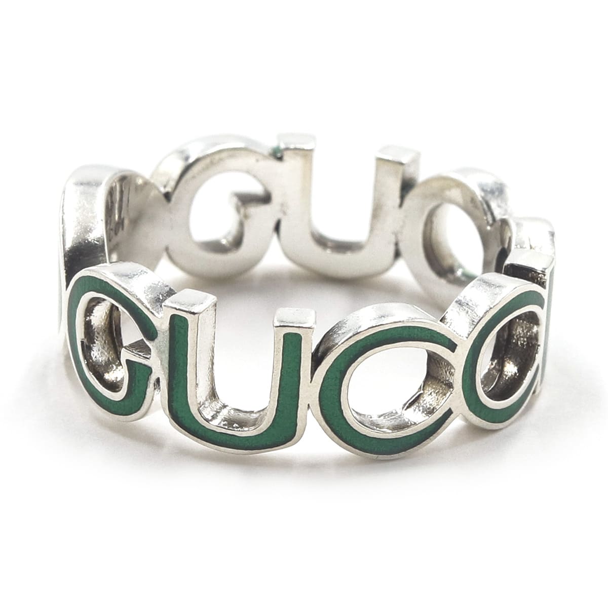 グッチ リング メンズ GUCCI カットアウト インターロッキングG