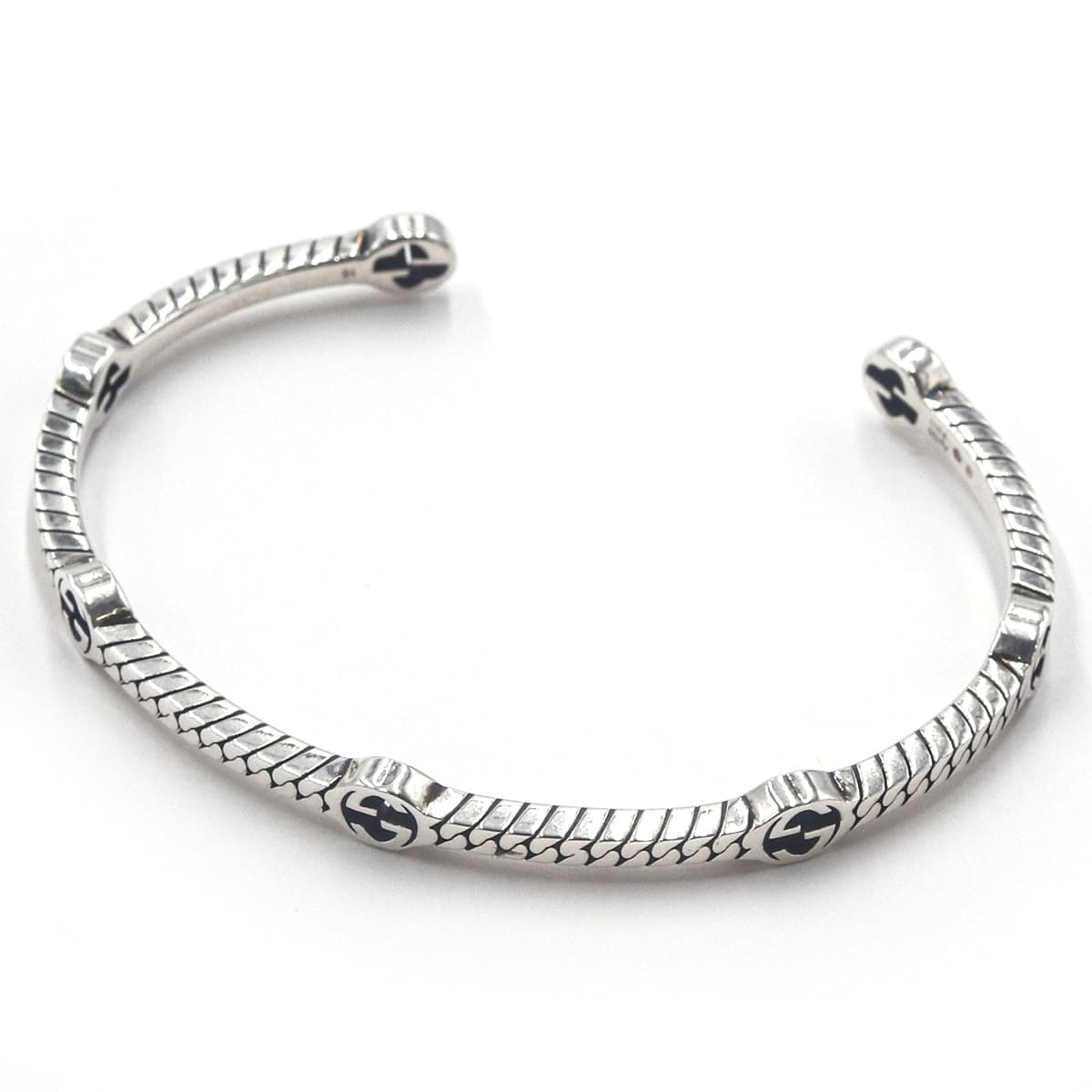 グッチ ブレスレット メンズ シルバー 925 GUCCI レディース バングル