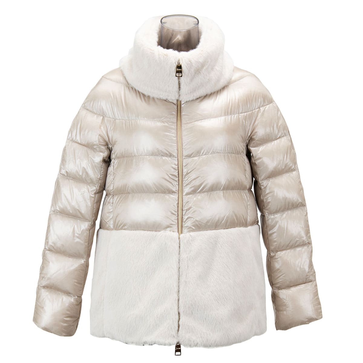 ヘルノ ダウン レディース ショート ECO FUR DOWNJACKET エコ ファー