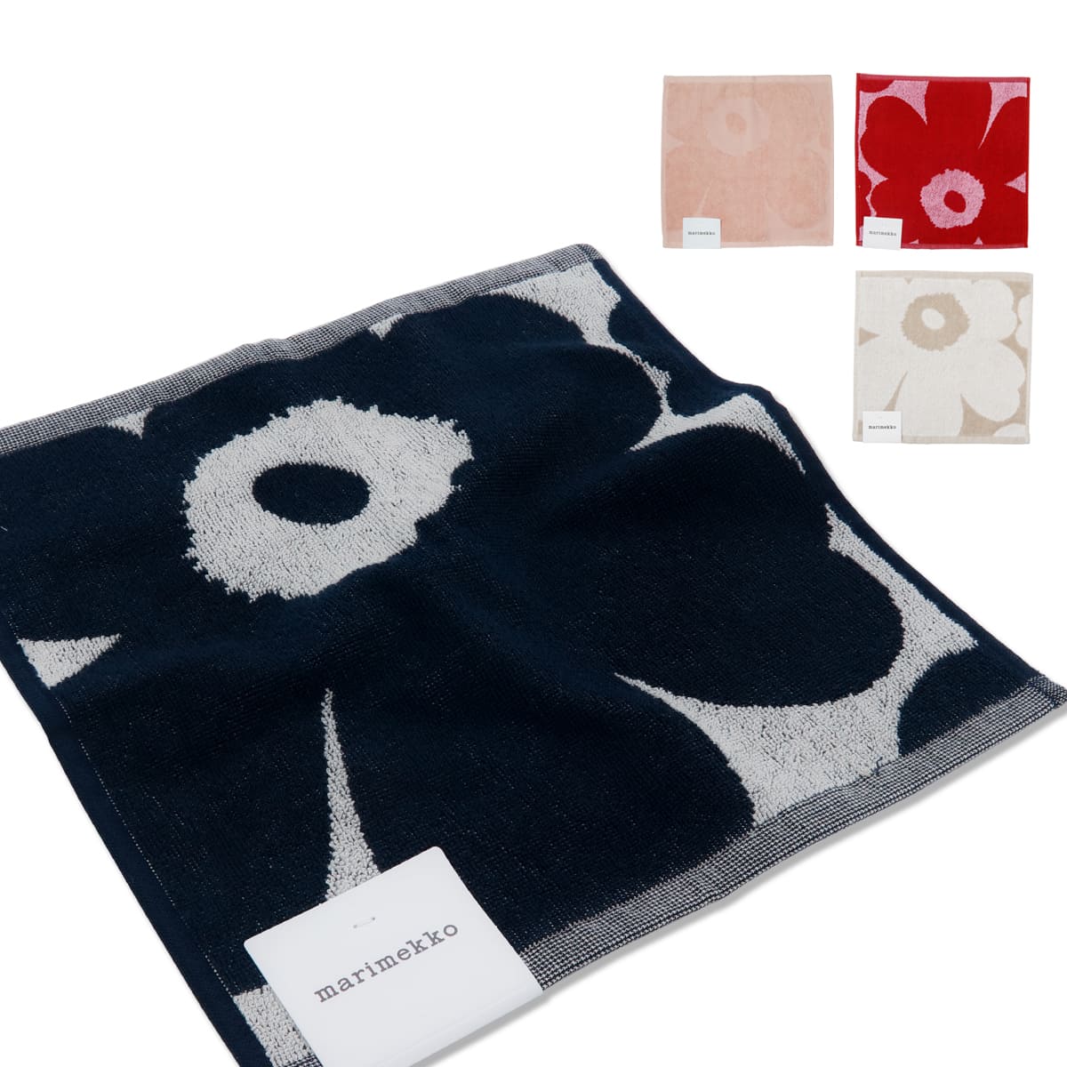 marimekko（マリメッコ） タオルハンカチ 花柄 ウニッコ柄 正規品 ミニ
