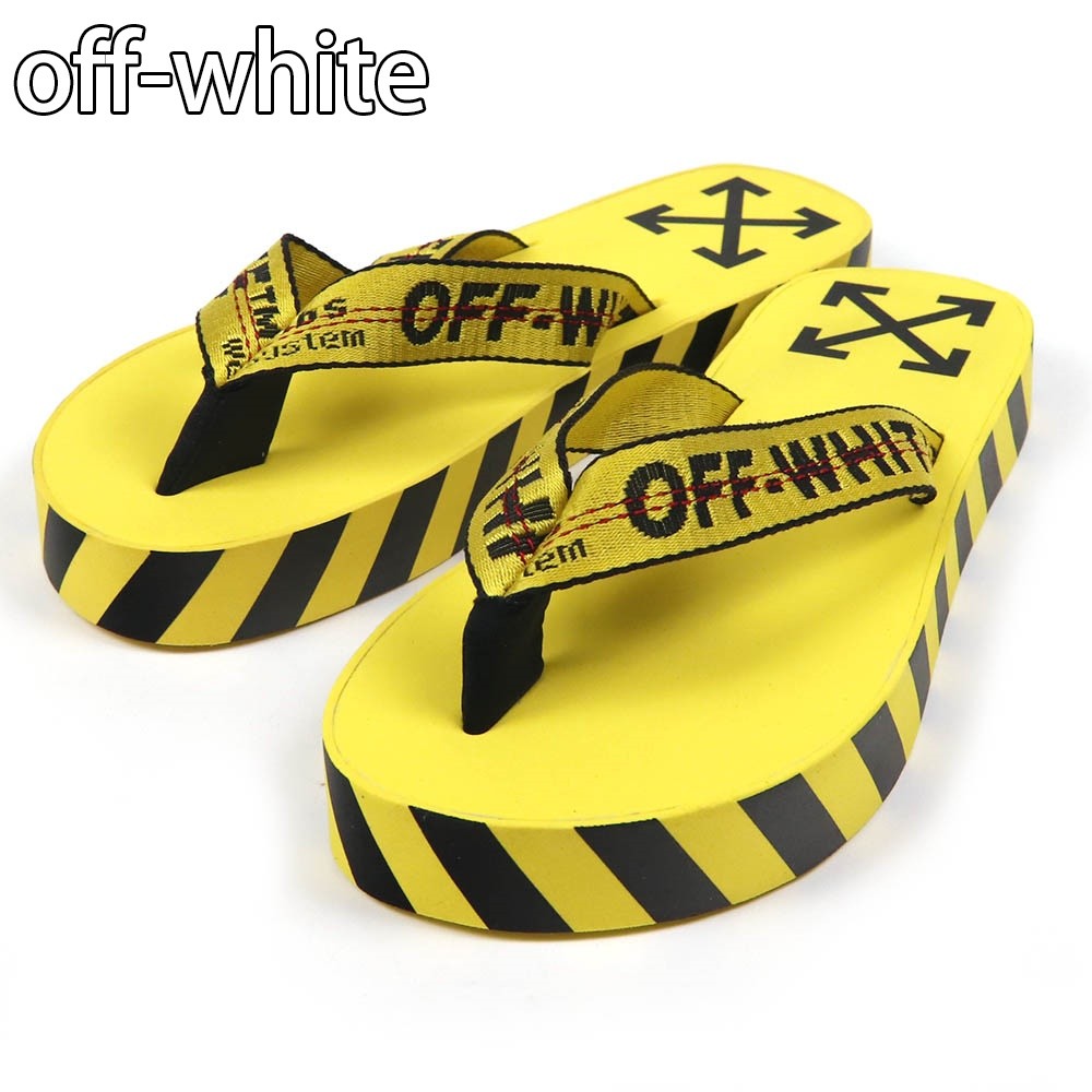 オフホワイト OFF-WHITE サンダル イエロー/ブラック