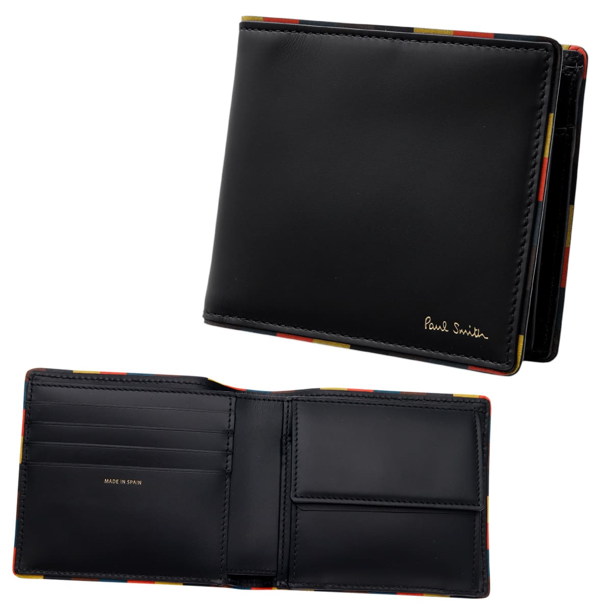 ポールスミス Paul Smith 財布 メンズ 二つ折り財布 ストライプ
