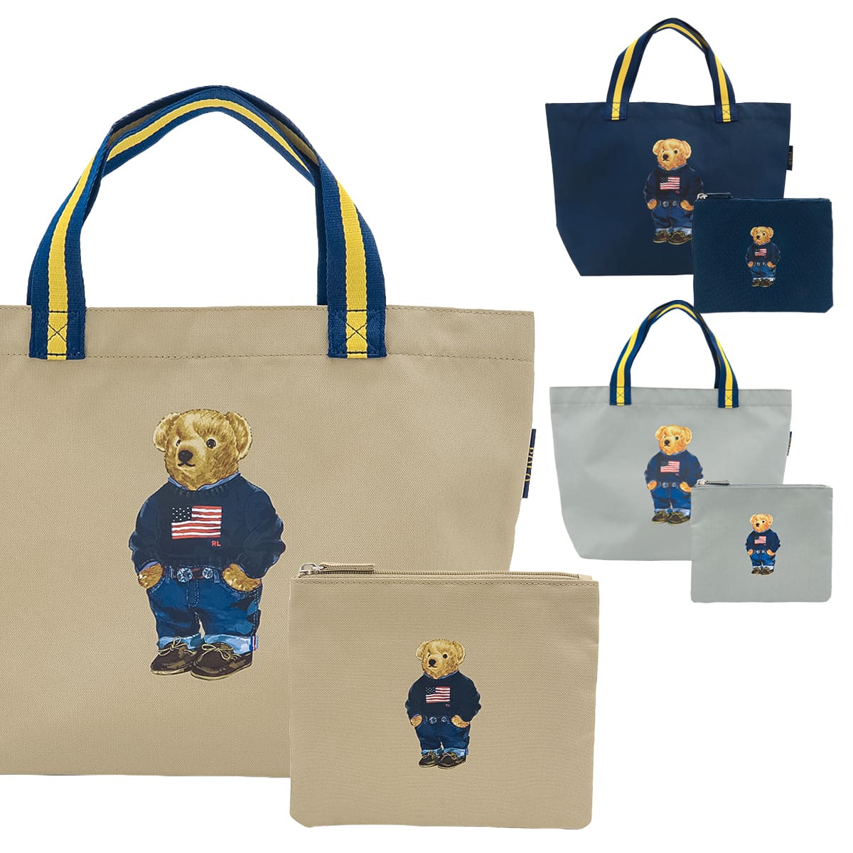 ラルフローレン トートバッグ ポロ ラルフ トート POLO RALPH LAUREN ショッピングトートバッグ ポーチ付 0002114857