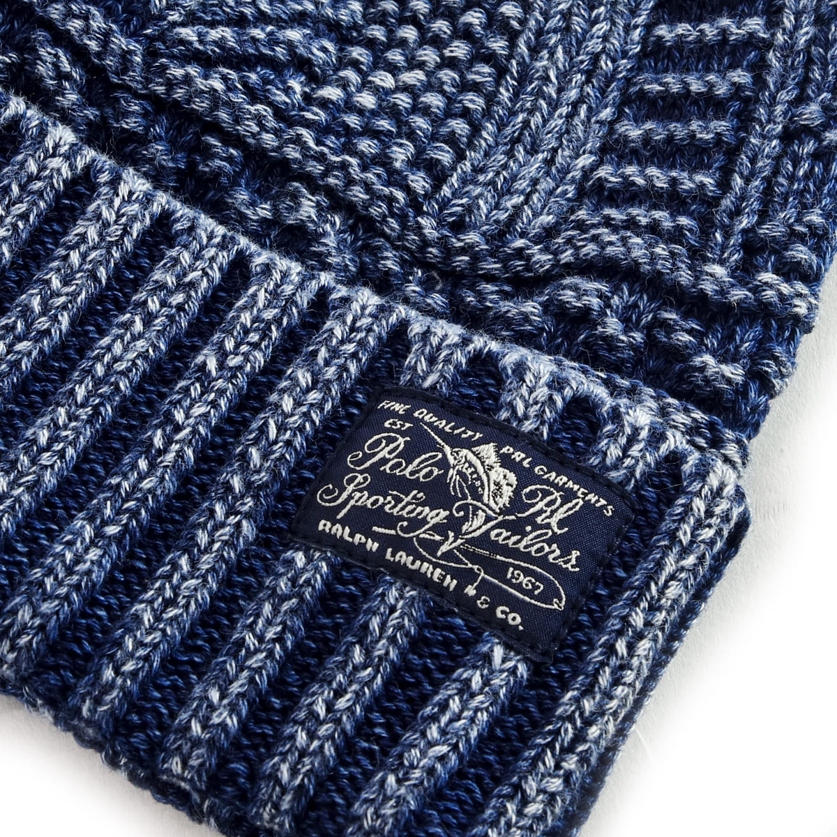 ポロラルフローレンのメンズ・レディースニット帽　ブルー ラルフローレン POLO RALPH LAUREN 帽子 ニット帽 メンズ