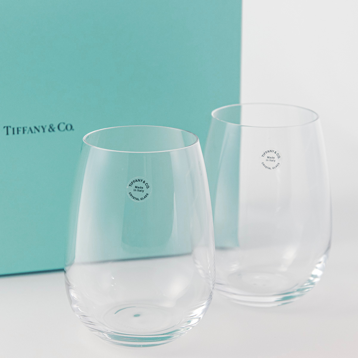 ティファニー グラス ペア ワイングラス 結婚祝い TIFFANY＆Co グラス