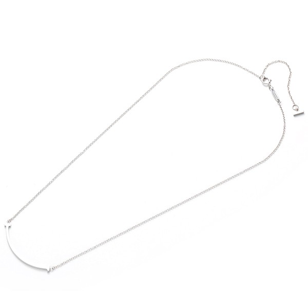 TIFFANY ネックレス Tスマイル スモール 35189424 ティファニー T スマイル ペンダント ホワイトゴールド