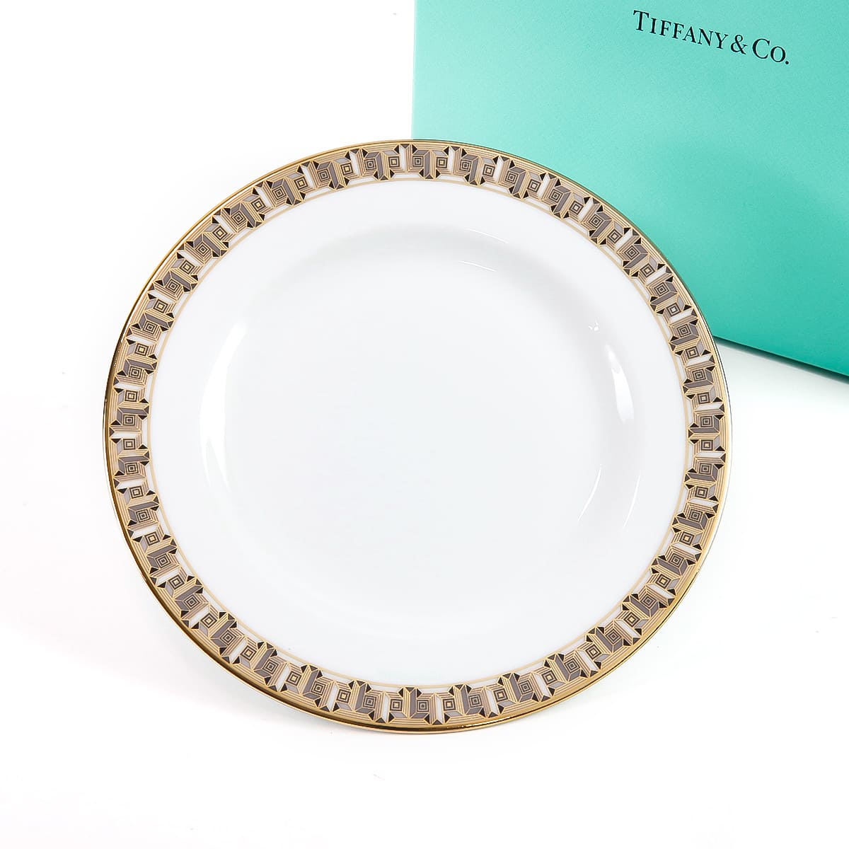 ティファニー 食器 結婚祝い TIFFANY＆Co プレート 皿 T トゥルー ブレッド ＆ バター プレート ゴールドペイント 73242495