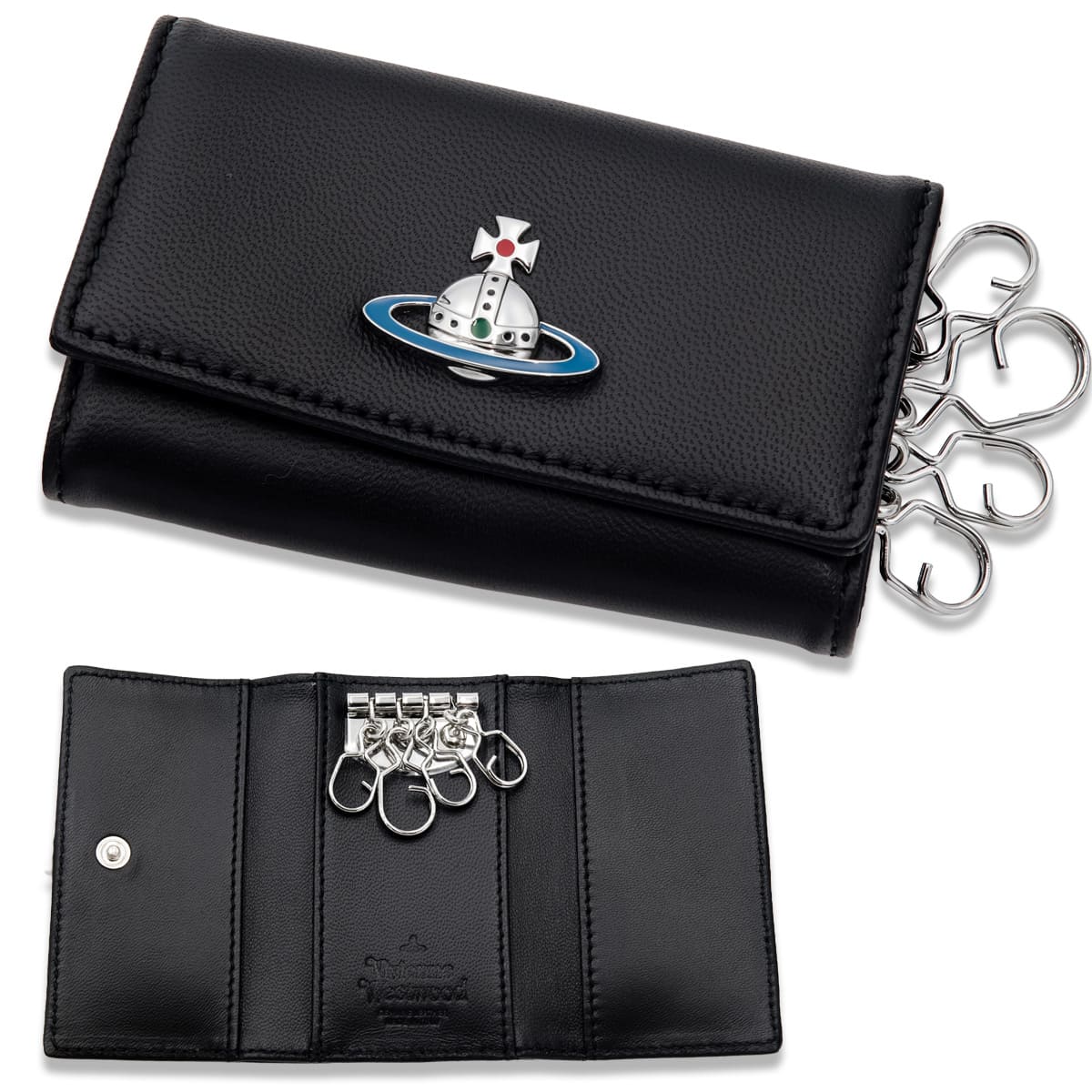 ヴィヴィアンウエストウッド キーケース 黒 新品 アドヴァン オーブ レザー ヴィヴィアンウエストウッド Vivienne Westwood キーケース レディース