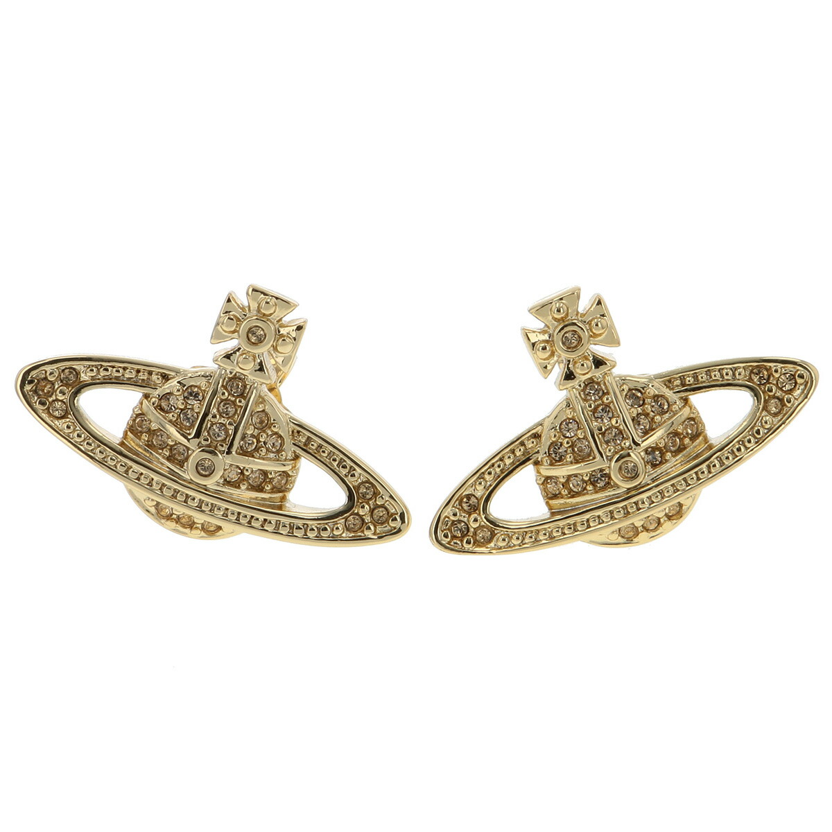 ヴィヴィアンウェストウッド　ミニバスレリーフピアス（ゴールド） Vivienne Westwood ヴィヴィアンウエストウッド ピアス