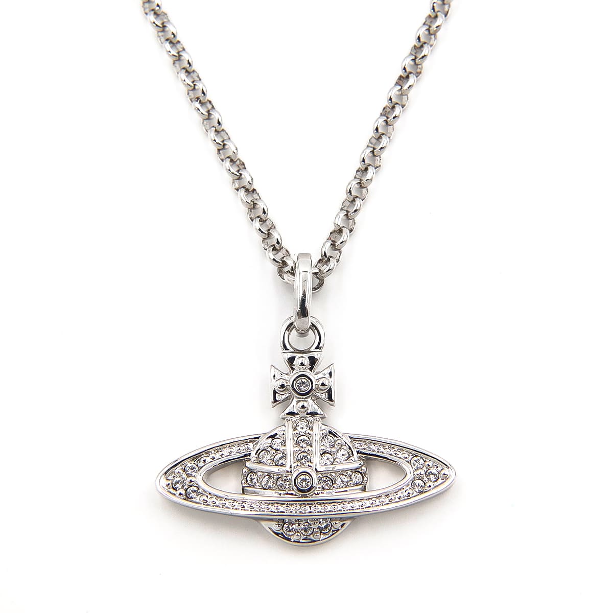 ヴィヴィアンウエストウッド ネックレス 正規品 レディース Vivienne Westwood ミニ バス レリーフ シルバー 63020086の画像