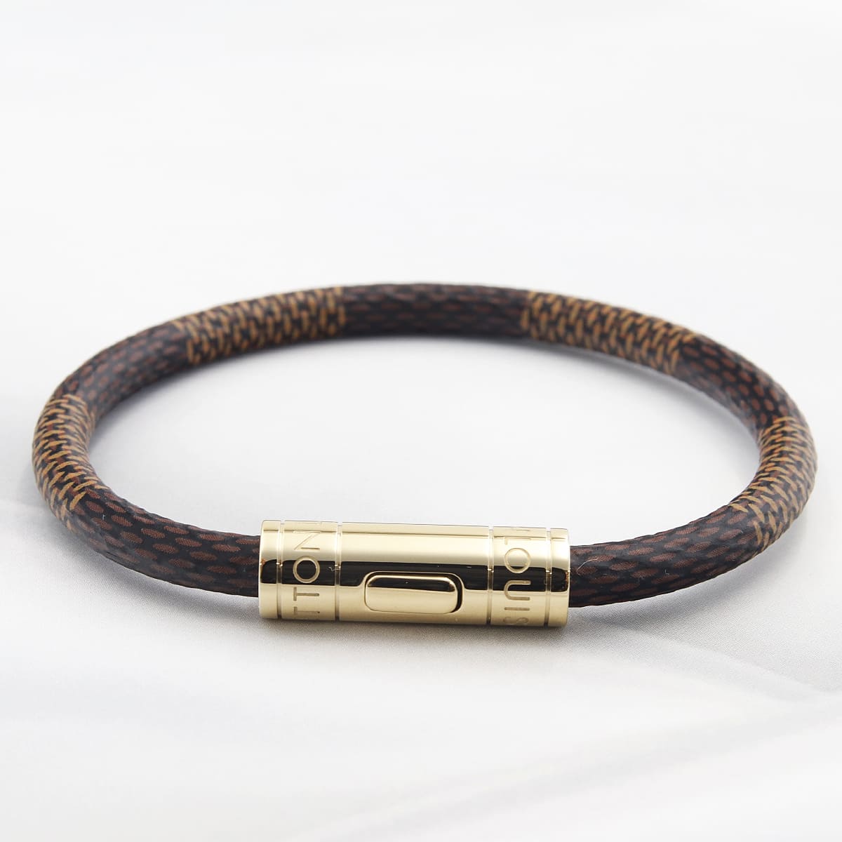 LOUIS VUITTON ルイヴィトン ブレスレット ダミエ ゴールド