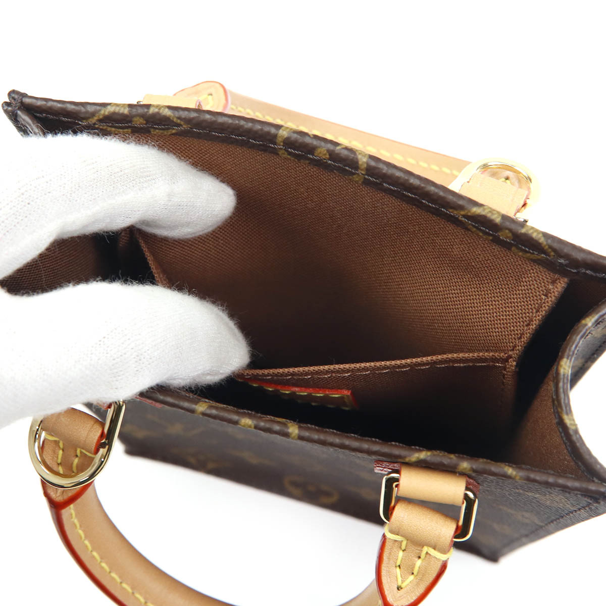 【ルイヴィトン ☆モノグラムサックプラ】美品です！ Louis Vuitton ルイヴィトン プティット・サックプラ モノグラム