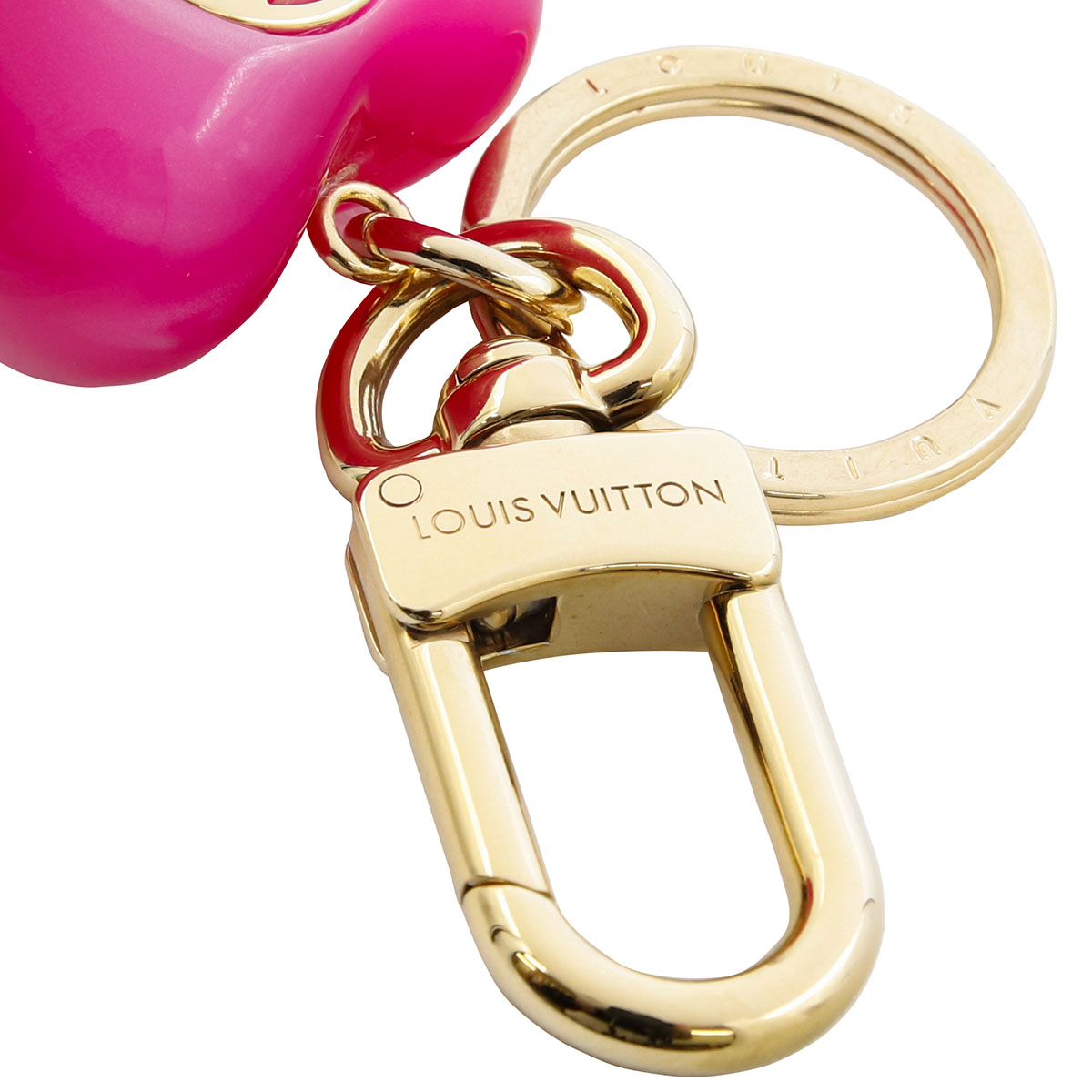 Louis Vuitton 2023 SS Heart Logo Keychains & Bag Charms (M01008)