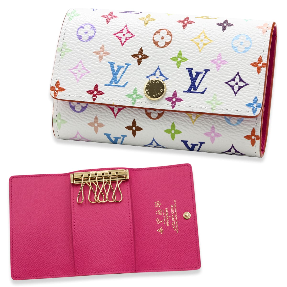 ルイヴィトン キーケース LOUIS VUITTON レディース 6連 LV × TM