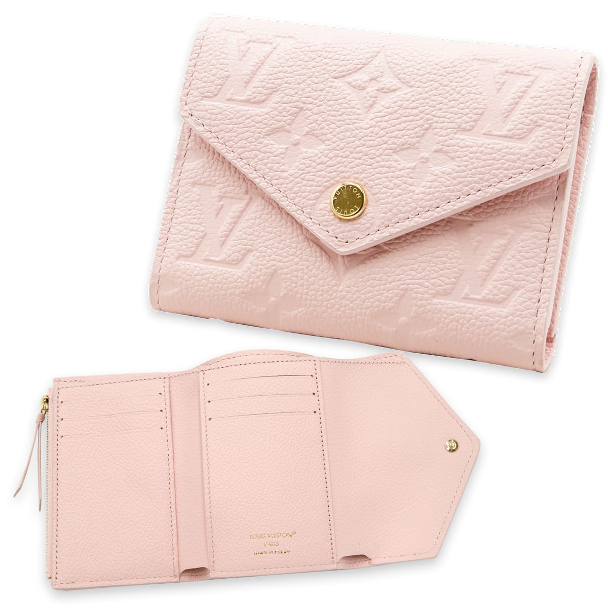 ノベルティ■三つ折り財布■ルイ・ヴィトン■ホワイト/ピンク■新品未使用 ルイヴィトン LOUIS VUITTON ポルトフォイユ・ヴィクトリーヌ M29460