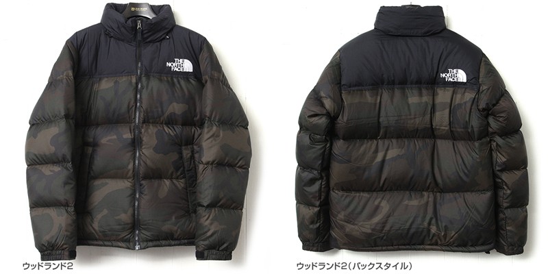 ノースフェイス ノベルティヌプシジャケット ダウン カモフラ THE 