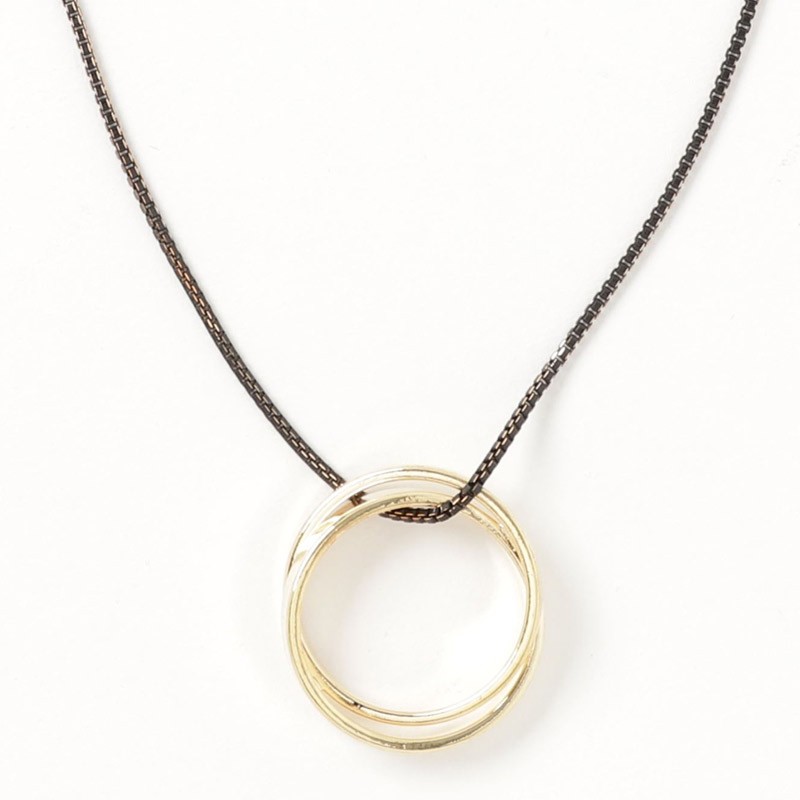 ネックレス メンズ レディース アクセサリー リングネックレス ダブルリング トライアングル ペンダントトップ チェーン おしゃれ 小物 Acces 44 Lead メンズファッション通販 Leadmen 通販 Yahoo ショッピング