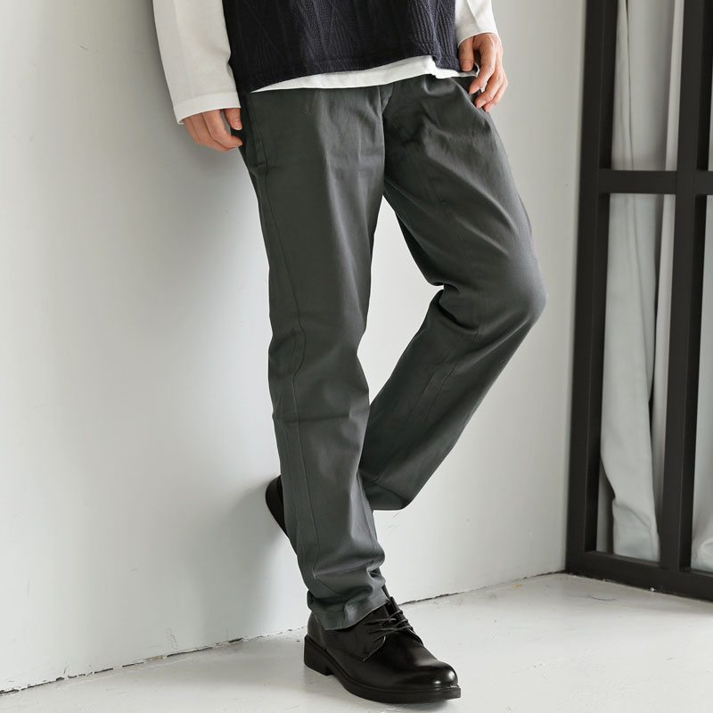 TOLIGHT ペイントチノパン ギャバコットン ストレッチチノ【SLACKS/100 SLIM FIT