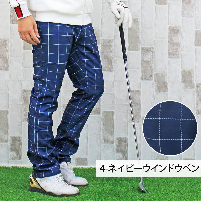 1404円 定期入れの ゴルフパンツ メンズ 暖かパンツ 裏起毛 フリース ゴルフウェア ストレッチ チェックパンツ カモフラ柄 迷彩 チノパン  ボトムス 秋冬 防寒 あったか