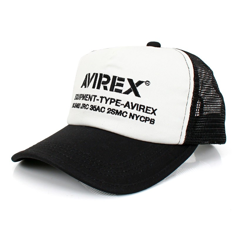 メンズメッシュキャップ AVIREX アビレックス ナンバリング 刺繍 ユニセックス 男女兼用 野球帽 帽子 綿100％｜leadmen｜02