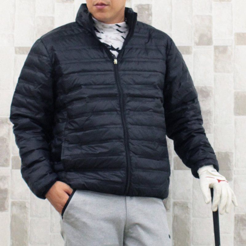 ゴルフ ダウンジャケット メンズ ゴルフウェア シームレス ナイロン