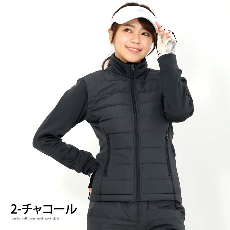 ゴルフジャケット レディース ダウンジャケット ゴルフウェア 暖か裏