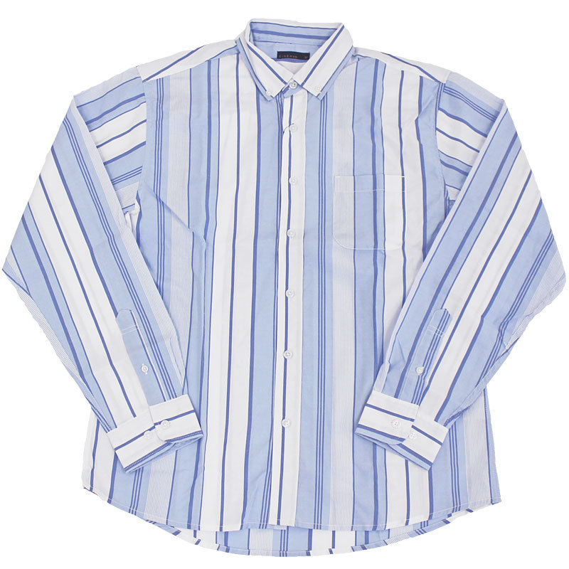 メンズシャツ 長袖 ストライプ 先染め ブロードシャツ ボタンダウン トップス カジュアルシャツ メンズファッション メンズ 通販 新作 N Shirt 6 Lead メンズファッション通販 Leadmen 通販 Yahoo ショッピング
