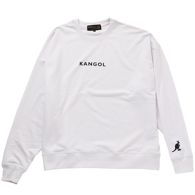 KANGOL カンゴール 別注 メンズトレーナー スウェット ビッグシルエット オーバーサイズ ワイド 刺繍ロゴ 袖ワンポイント 長袖 男女兼用 ブランド｜leadmen｜02