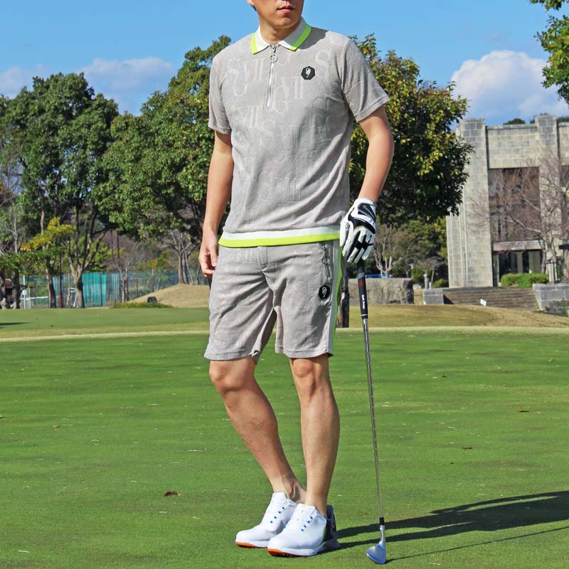 ゴルフウェア 上下セットアップ メンズ GIORNO SEVEN ジョルノセブン パイル ポロシャツ 春夏 ハーフパンツ ショートパンツ 半袖 | ブランド登録なし | 01