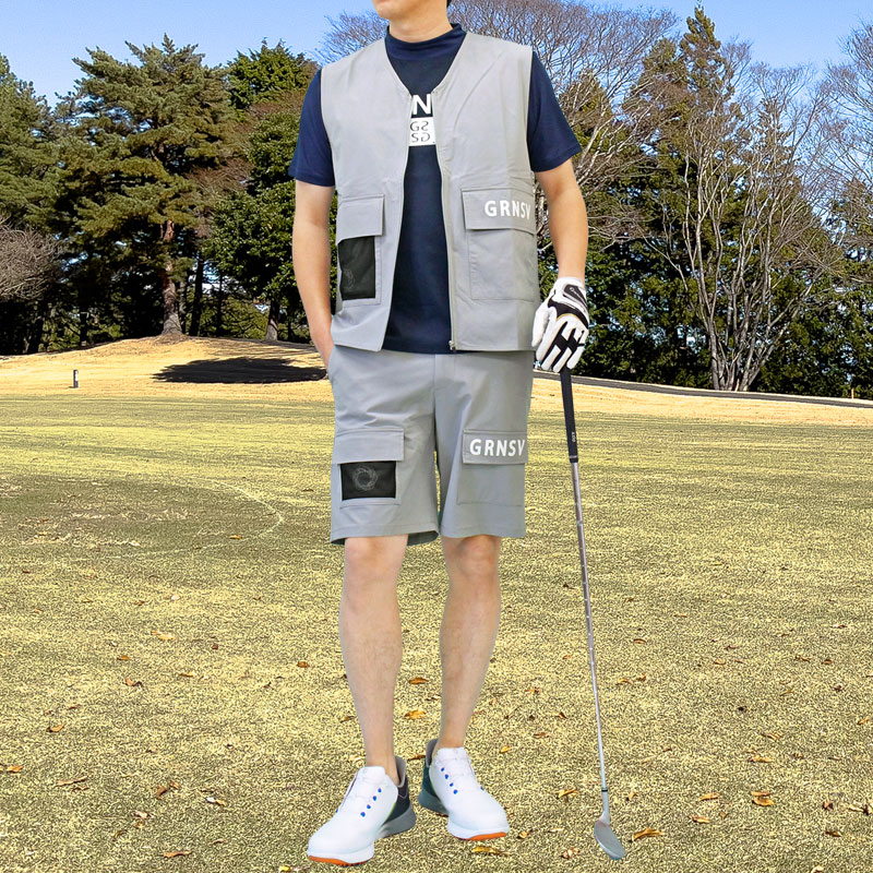 ゴルフセットアップ メンズ 多機能 上下セット ゴルフウェア GIORNO SEVEN ジョルノセブン ゴルフショートパンツ ベスト 春夏 | ブランド登録なし | 02