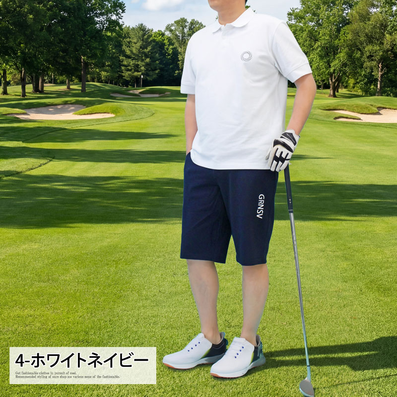 ゴルフウェア セットアップ 上下 メンズ GIORNO SEVEN ジョルノセブン ゴルフポロシャツ ハーフパンツ ショートパンツ 半袖 春夏 COOLMAXかのこ素材 | ブランド登録なし | 04
