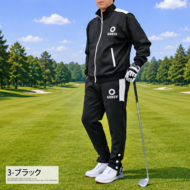 ゴルフウェア メンズ 上下セットアップ GIORNO SEVEN ジョルノセブン ジップアップジャケット トップス ゴルフパンツ ライン ブランド おしゃれ 秋冬 春夏 | ブランド登録なし | 03