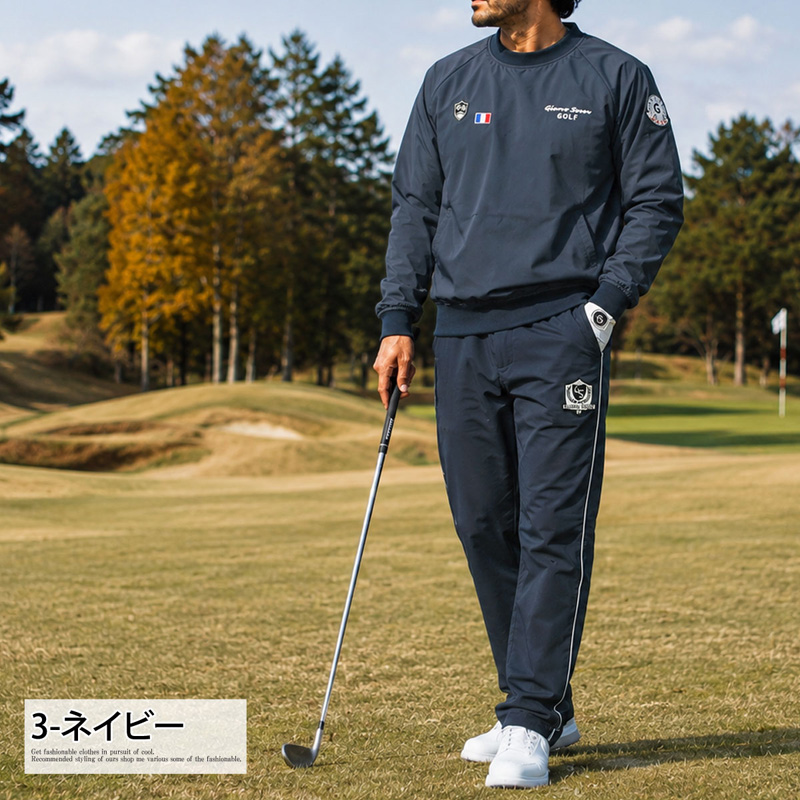ゴルフウェア メンズ 上下セットアップ GIORNO SEVEN ジョルノセブン スニードジャック プルオーバー ブルゾン ジャケット ゴルフパンツ 秋冬 春夏 | ブランド登録なし | 03